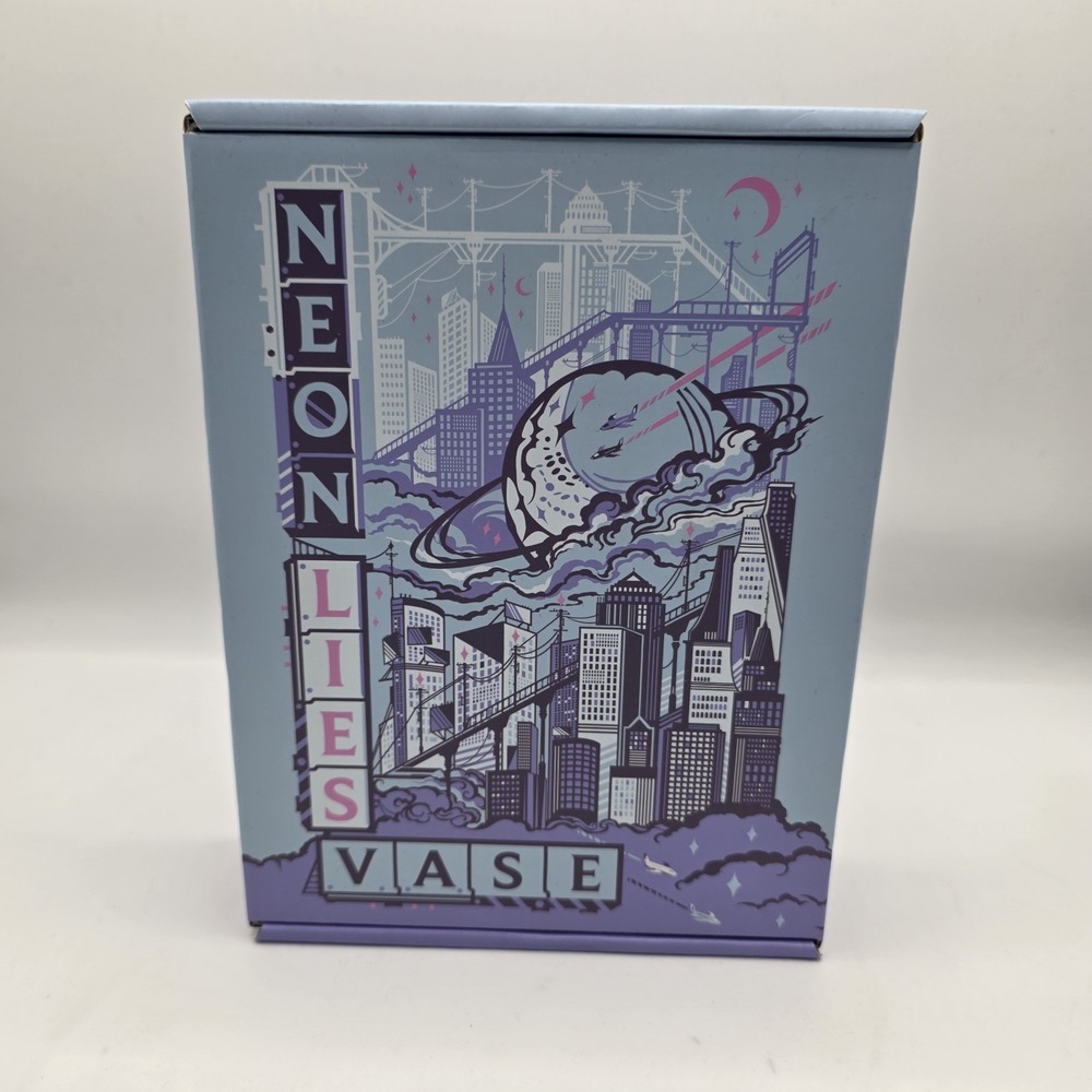 Fairyloot Neon Lies Book Vase Faux Book‎ Decor Fantasy Shelf Display
